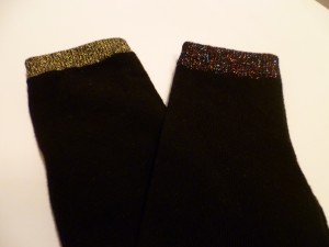 chaussettes bord irisé métallisé zeeman