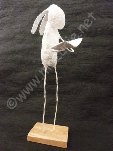 sculture lapin livre mazurié