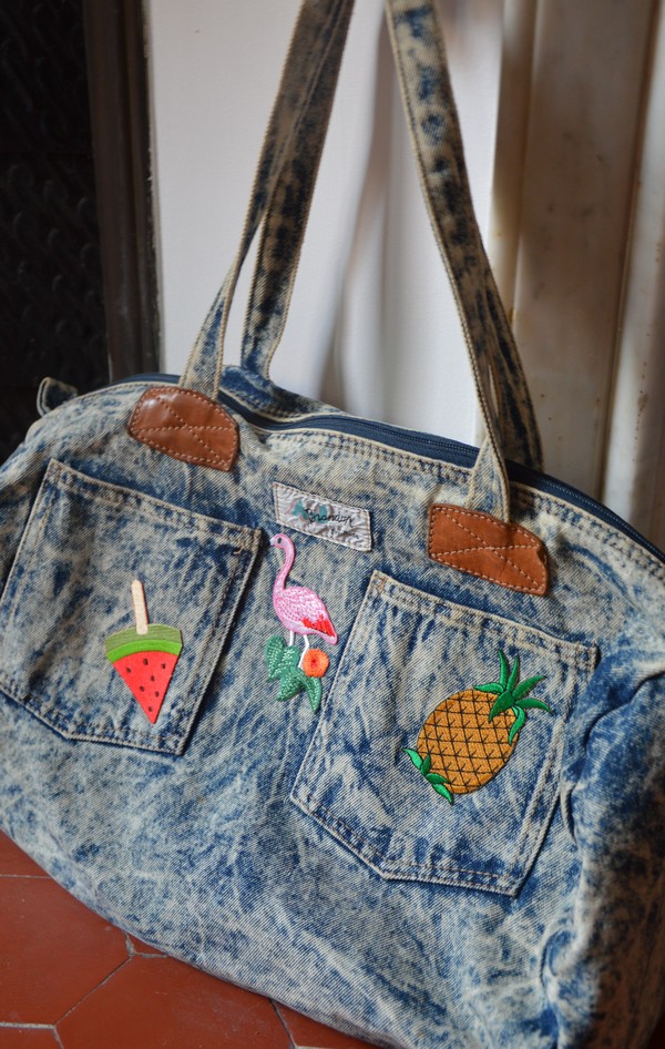 sac en jean customisation