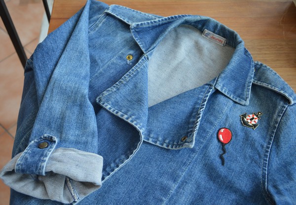 veste-blouson-jean-customiser-patch-vintage-blogueuse